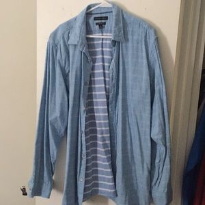 Banana Republic blue button down shirt.